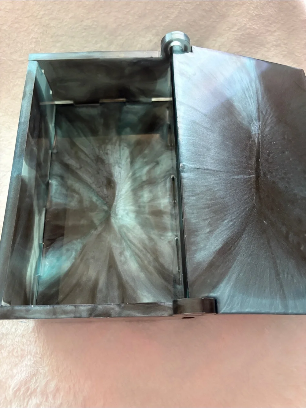 Handmade Marbled Resin Storage Box 8”x 2 1/2”x 4.75”